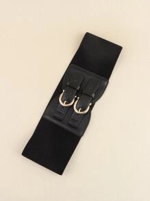 Thắt lưng khóa đôi - màu đen - Xem 3