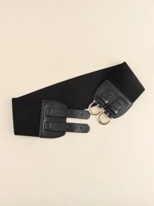 Thắt lưng khóa đôi - màu đen - Xem 4