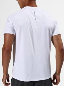 Manfinity Sport Corelite Conjunto deportivo para hombres con camiseta de manga raglán y pantalones cortos, traje atlético, conjunto de pantalones cortos - Multicolor - Ver 6