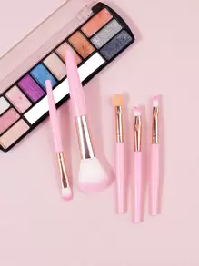 Set de mini brochas de maquillaje para viaje, brochas de maquillaje/cosméticas, set de brochas, kit de brochas de maquillaje, set de brochas de maquillaje, set de maquillaje completo, set de brochas de maquillaje, kit de maquillaje completo, kit de brochas, set de brochas de maquillaje, set de regalo de maquillaje - Rosa - Ver 5