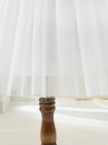 SHEIN 小女童荷葉邊網紗邊連衣裙