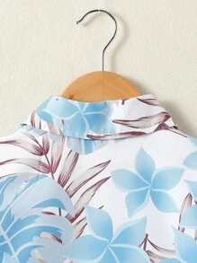 小男童熱帶圖案襯衫不帶T恤 - 彩色 - 查看 4