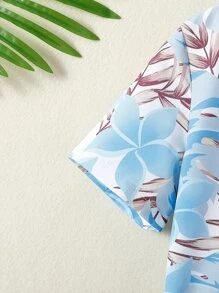 小男童熱帶圖案襯衫不帶T恤 - 彩色 - 查看 6