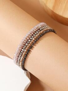 5pcs Minimalist Beaded Bracelet - Multicolor - View 3