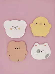 1入組卡通動物形狀隨機便簽 - 彩色 - 查看 1