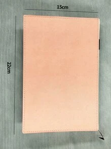 1 pieza Cuaderno unicolor - Rosa Pálido - Ver 2