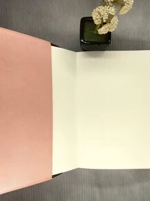 1 pieza Cuaderno unicolor - Rosa Pálido - Ver 3