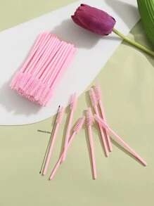 50pcs Disposable Eyelash Brush - Baby Pink - View 4