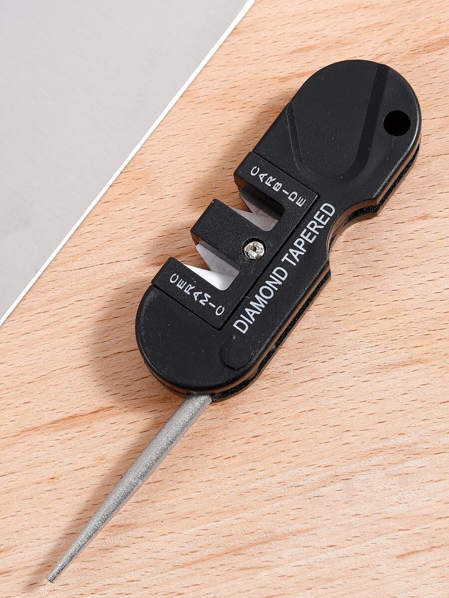 1pc Letter Graphic Stone Knife Sharpener - Multicolor - View 1