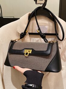 2024秋冬新款时尚纹理腋下包小巧独特单肩斜挎包 - 彩色 - 查看 3