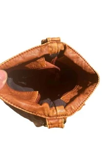 yating Túi Crossbody Nữ màu trơn Có thể điều chỉnh được Đúng mốt - Rỉ Nâu - Xem 3