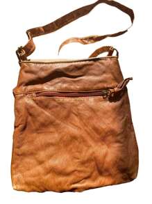 yating Túi Crossbody Nữ màu trơn Có thể điều chỉnh được Đúng mốt - Rỉ Nâu - Xem 4