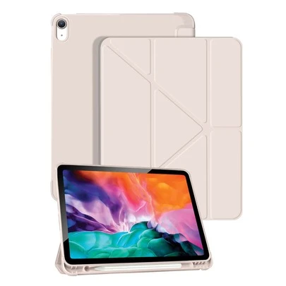 多折式触控笔支架磁性智能保护套，兼容 iPad Mini 4/5/6/Mini 7、9.7、10.2、10.5、Air 4/5、10th、10.9、Pro 11"、Air 11" (M2)、Air 13" (M2)、Pro 11" (M4)、Pro 13" (M4) 2024、12.9"、iPad Air 13" (M3) 2025、iPad Air 11 英寸 (M3) 2025、iPad (A16) 11" 第 11 代 2025
