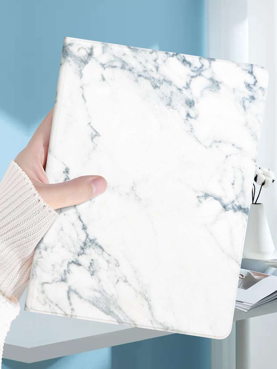 1入組大理石圖案保護套適用於iPad - 彩色 - 查看 1