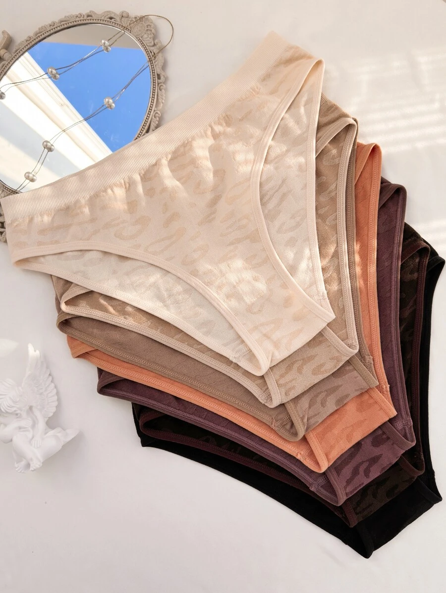 7pcs Leopard Print Panty - Multicolor - View 1