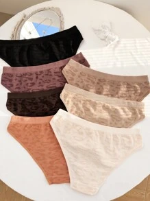 7pcs Leopard Print Panty - Multicolor - View 2