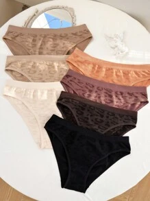 7pcs Leopard Print Panty - Multicolor - View 4