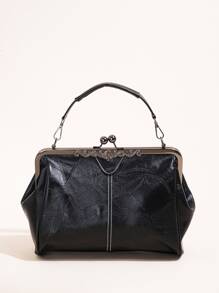 Doamnelor, moale, retro, piele, capacitate mare, blocare pentru sărut, portabil, pe umăr, geantă pentru femei, geantă pentru telefon mobil, poșetă, geantă pentru petrecere, geantă spaniolă, ocazional, versatilă, paragraf, cadou de aniversare, curea de umăr detașabilă.