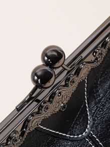 Doamnelor, moale, retro, piele, capacitate mare, blocare pentru sărut, portabil, pe umăr, geantă pentru femei, geantă pentru telefon mobil, poșetă, geantă pentru petrecere, geantă spaniolă, ocazional, versatilă, paragraf, cadou de aniversare, curea de umăr detașabilă.