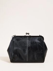 Doamnelor, moale, retro, piele, capacitate mare, blocare pentru sărut, portabil, pe umăr, geantă pentru femei, geantă pentru telefon mobil, poșetă, geantă pentru petrecere, geantă spaniolă, ocazional, versatilă, paragraf, cadou de aniversare, curea de umăr detașabilă.