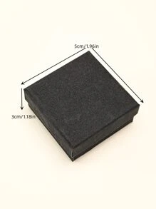1入組素色禮物盒 - 黑色 - 查看 3