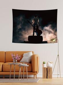 Figure Graphic Tapestry - Multicolor - View 4