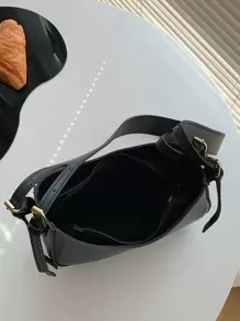 Hobo Bag, Minimalist Style Women Bag - Black - View 3