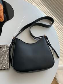 Hobo Bag, Minimalist Style Women Bag - Black - View 4