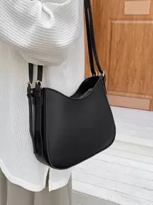 Hobo Bag, Minimalist Style Women Bag - Black - View 5