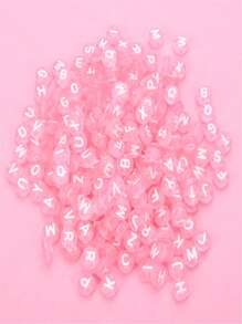 200 chiếc Thư Chi tiết Hạt DIY - Hồng - Xem 2