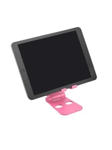 1入組多功能可折疊桌面手機支架 - 粉色 - 查看 2