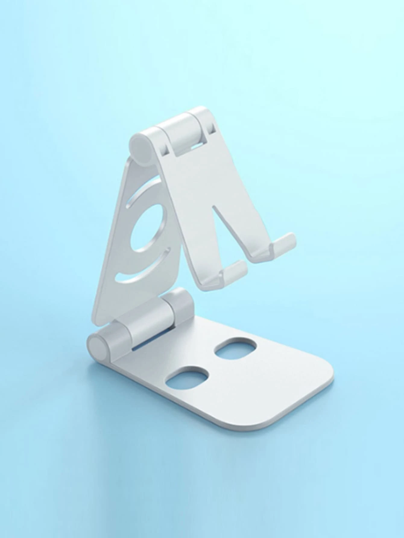 Foldable Desktop Phone Holder - White - View 1
