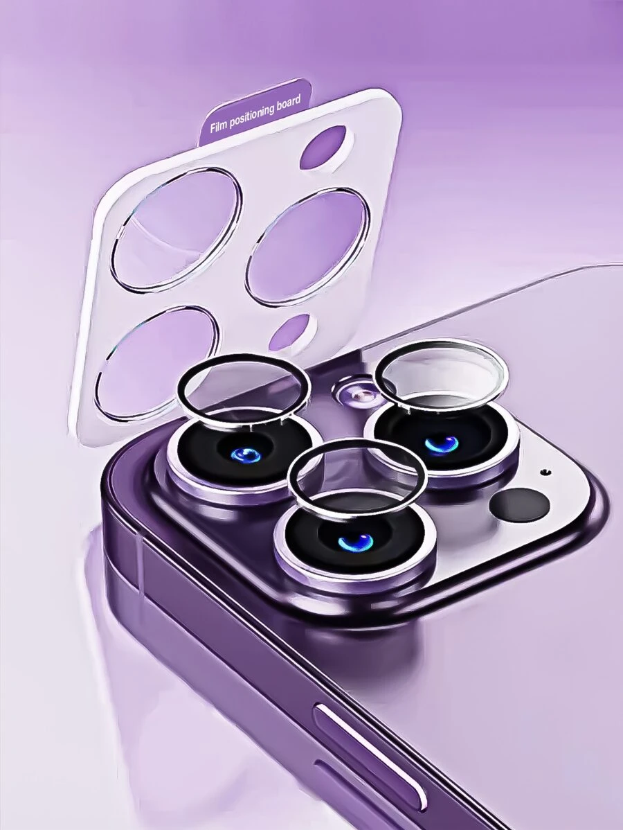 透明手機鏡頭保護膜，相容於 iPhone 15/15Pro/15Plus/15Promax - 無色 - 查看 1