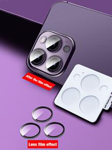 透明手機鏡頭保護膜，相容於 iPhone 15/15Pro/15Plus/15Promax - 無色 - 查看 3