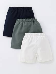 Toddler Boys 3pcs Elastic Waist Shorts - Multicolor - View 2