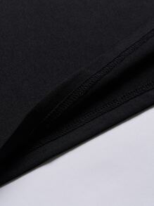 Manfinity LEGND Men Bear & Letter Graphic Tee - Black - View 7