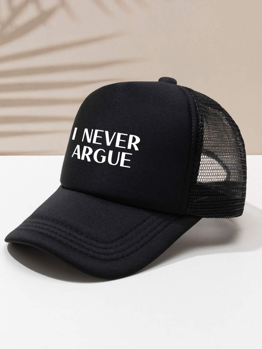 Mũ Trucker đồ họa khẩu hiệu nam - màu đen - Xem 1