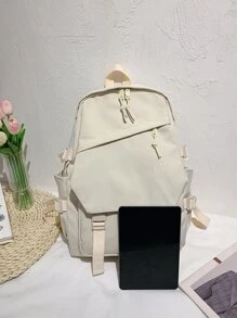 shinaier Ba lô Nữ - Màu be - Xem 5