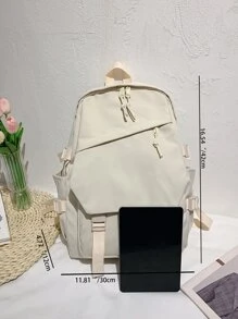 shinaier Ba lô Nữ - Màu be - Xem 7