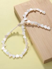 45 Stück herz-förmige DIY Perlen für Valentinstag