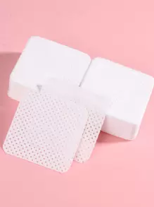 FULL BEAUTY 300片白色指甲油去除面膜墊快速去除指甲油方便指甲濕巾指甲油去除墊柔軟可吸收睫毛延長膠清潔濕巾 - 白色 - 查看 1