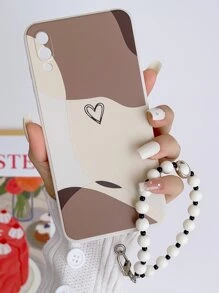 Ốp điện thoại phối màu có dây đeo, tương thích với iPhone 15/15Plus/15Pro/15Promax, phiên bản quốc tế, không phải phiên bản nội địa. - Nhiều màu - Xem 1