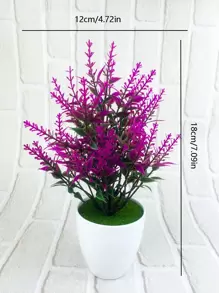 1pc Artificial Potted Plant - Multicolor - View 2