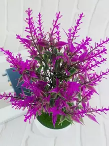1pc Artificial Potted Plant - Multicolor - View 5