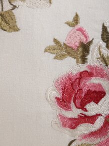 1 vỏ gối thêu hoa không có chất độn - Nhiều màu - Xem 4