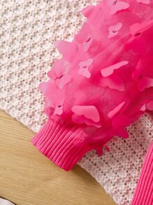 少女粉色純色立領燈籠袖夏季連衣裙