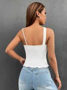SHEIN EZwear Crisscross Front Top