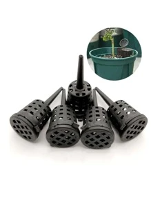 5pcs Solid Color Hollow Out Gardening Fertilizer Basket - Coffee Brown - View 3