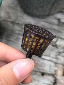 5pcs Solid Color Hollow Out Gardening Fertilizer Basket - Coffee Brown - View 4