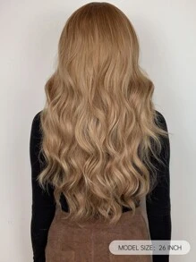 Haircube 26 Inch Nâu Nổ Trung Bình Dài Xoăn Duyên Dáng Mê Hoặc Gợi Tình Tổng Hợp Bộ Tóc Giả Dành Cho Nữ - Ombre - Xem 2